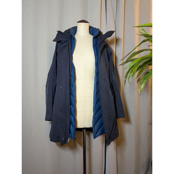 Patagonia Tres 3 in 1 Parka Blue Winter Coat Down Puffer XS - Picture 6 of 16